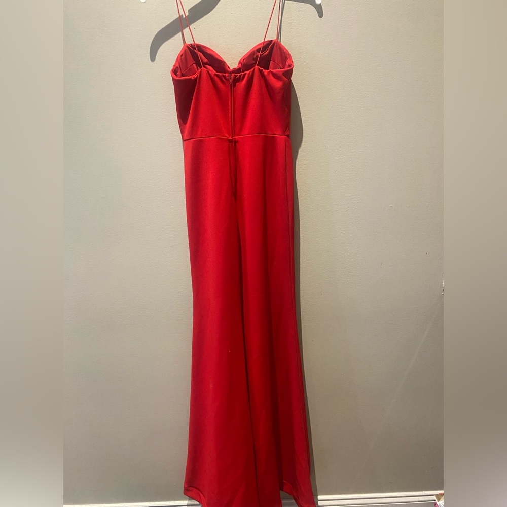 Red Macy’s Dress Long - Picture 3 of 4